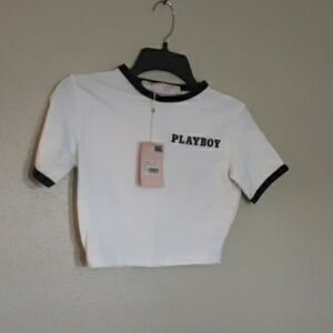 Playboy  White and Black T-Shirt Plz Read Description